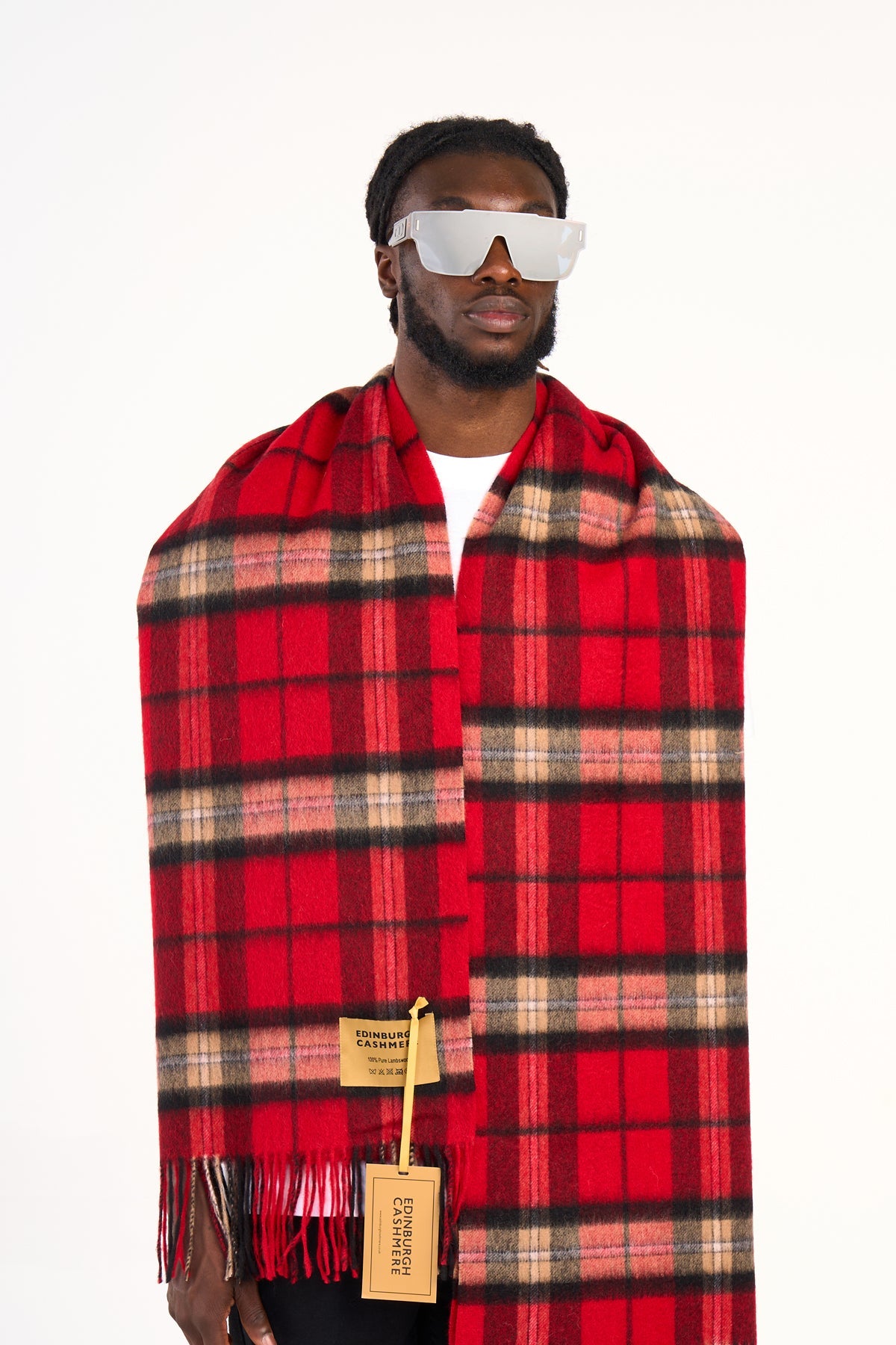 Scarf Luxury Exclusive Iconic Design EC Check Oversized