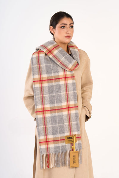 Scarf Luxury Exclusive Iconic Design EC Check Oversized