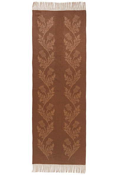 Cashmere Scarf Double Thistle Camel Oversized Wrap
