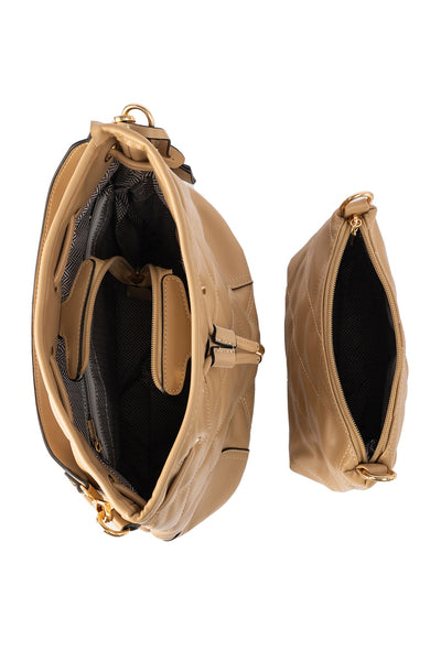 Women's Handbag Scott Cashmere Design - Beige Style 9