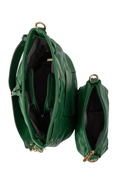 Women's Handbag Scott Cashmere Design - Green Style 4