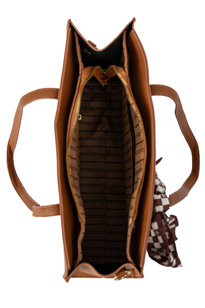 Women's Handbag Scott Cashmere Design - Camel Style 3