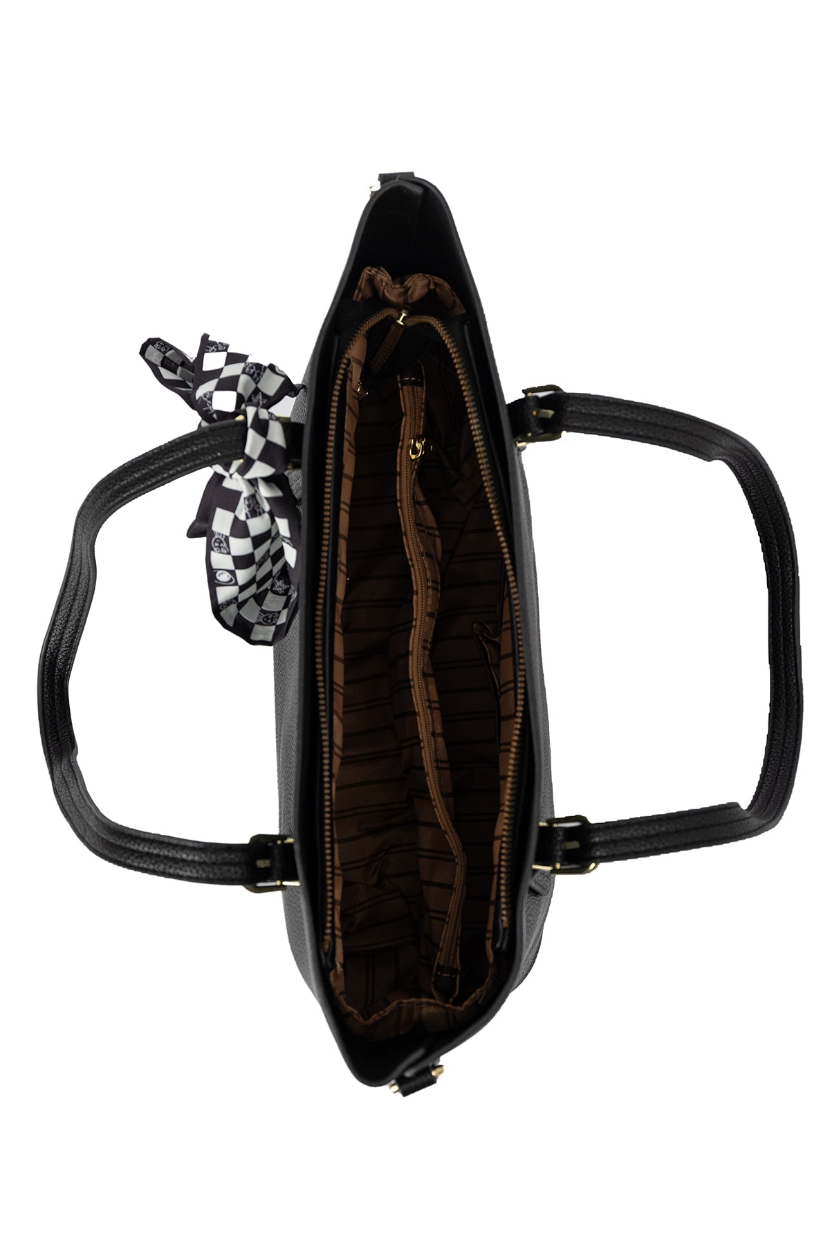 Women's Handbag Scott Cashmere Design - Black Style 16