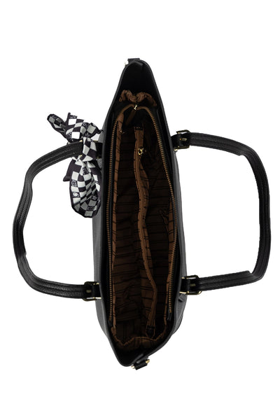 Women's Handbag Scott Cashmere Design - Black Style 16