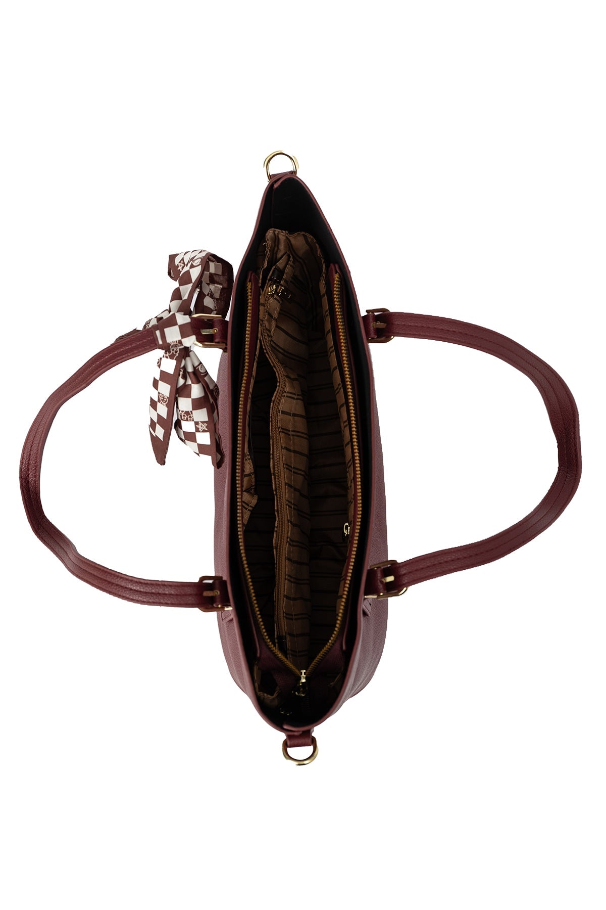 Women's Handbag Scott Cashmere Design - Purple Style 2