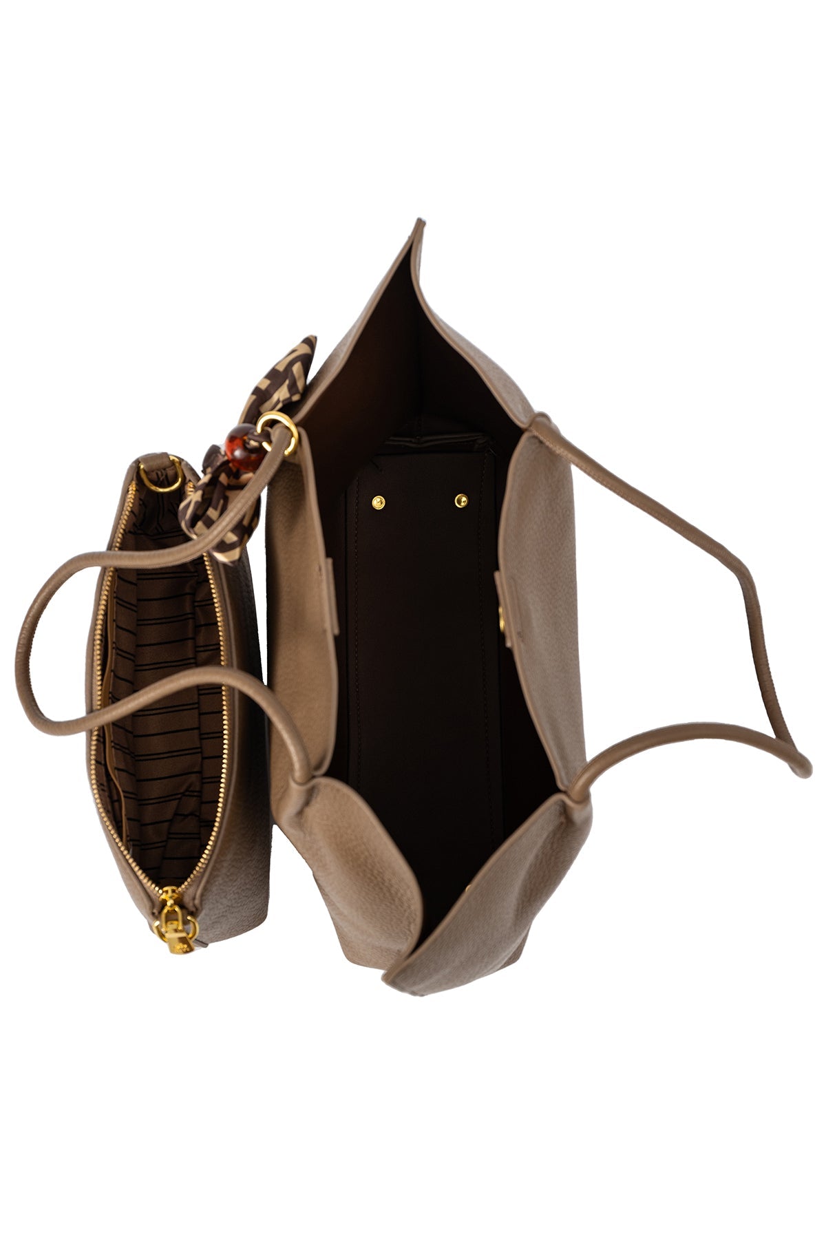 Women's Handbag Scott Cashmere Design - Chocolate Style 3