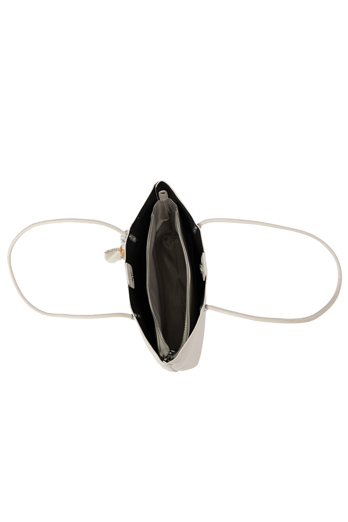 Women's Handbag Scott Cashmere Design - Croco White