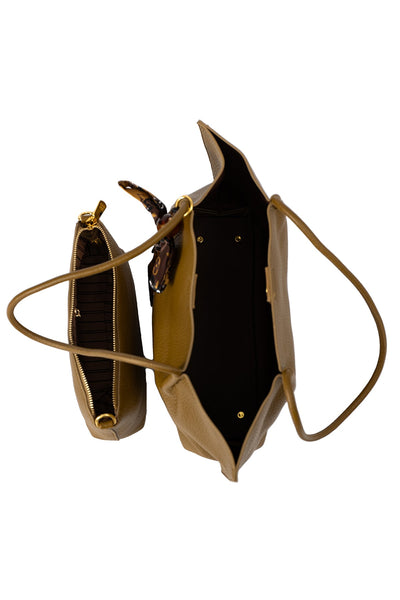 Women's Handbag Scott Cashmere Design - Mustard Style 1