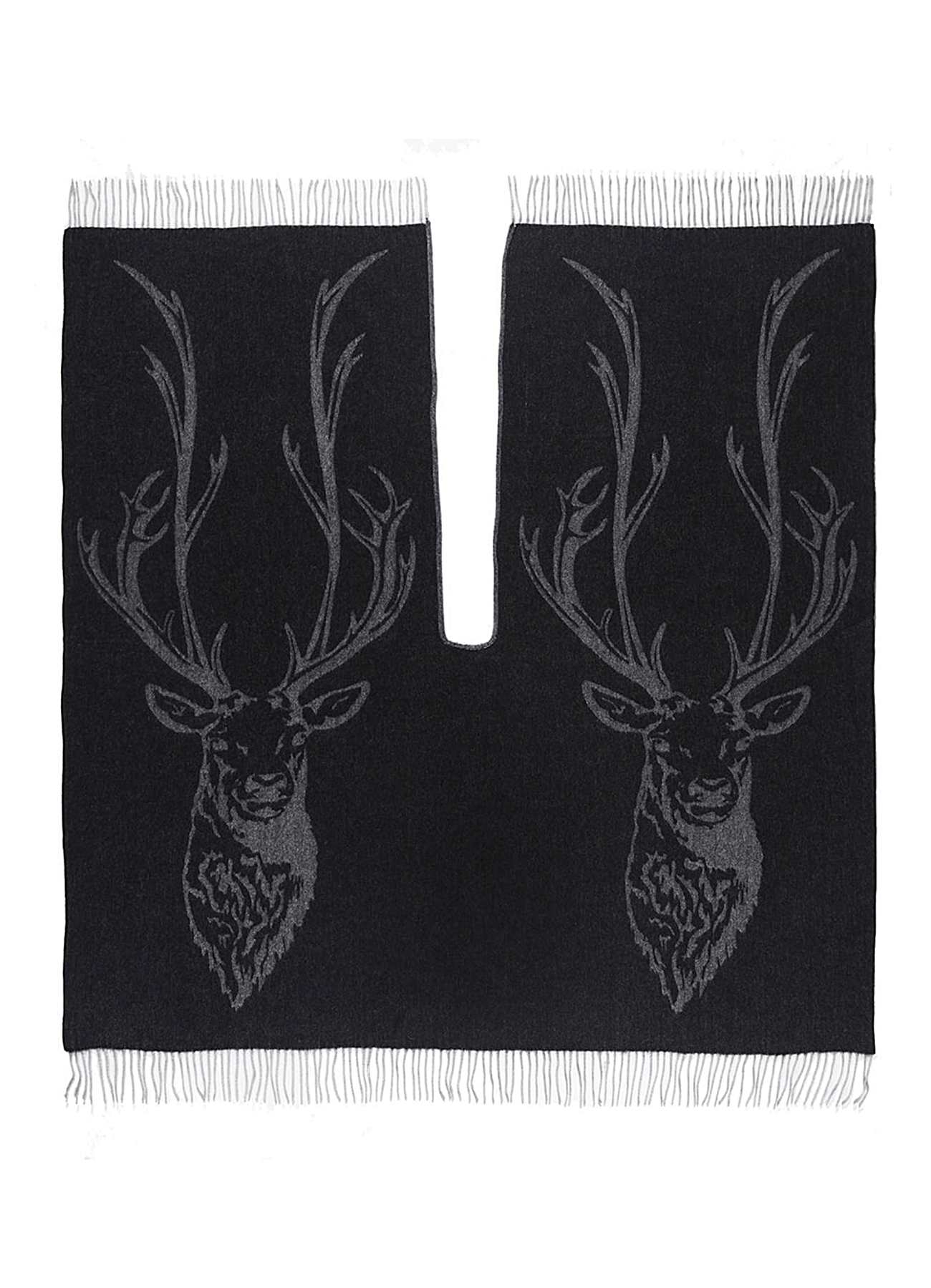 스태그 그레이 케이프 100% 퓨어 램스울