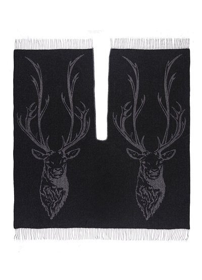 스태그 그레이 케이프 100% 퓨어 램스울