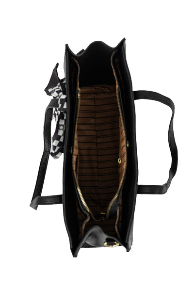 Women's Handbag Scott Cashmere Design - Black Style 15