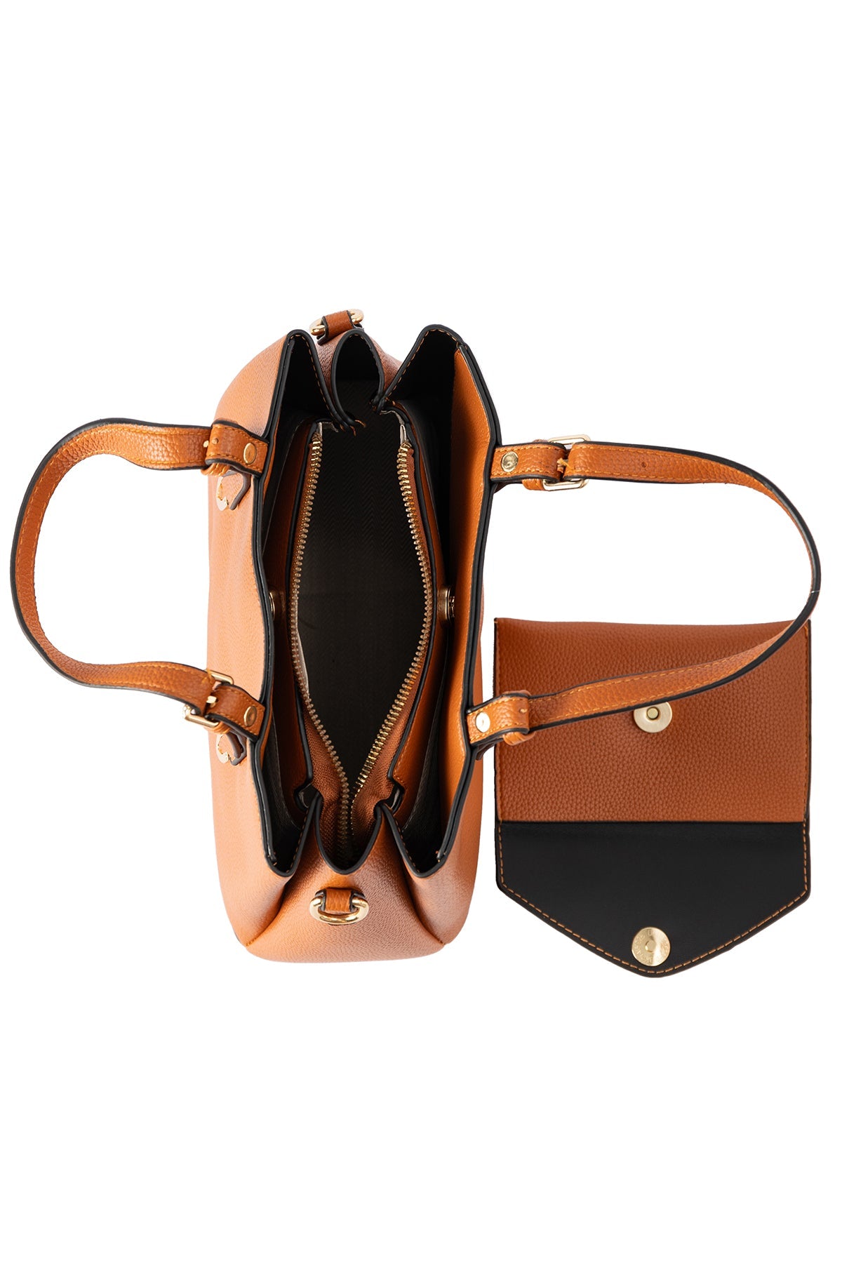 Women's Handbag Scott Cashmere Design - Brown Style 4