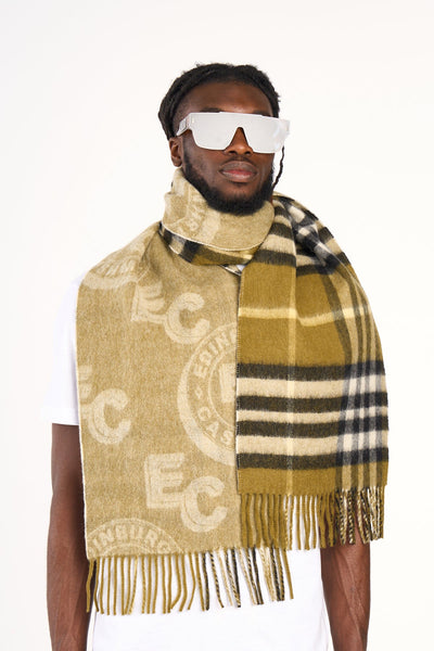 EC 100% 퓨어 램스울 빅 그린 스카프