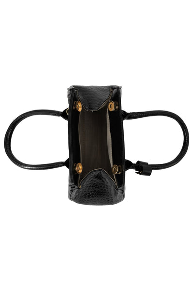 Women's Handbag Scott Cashmere Design - Croco Black