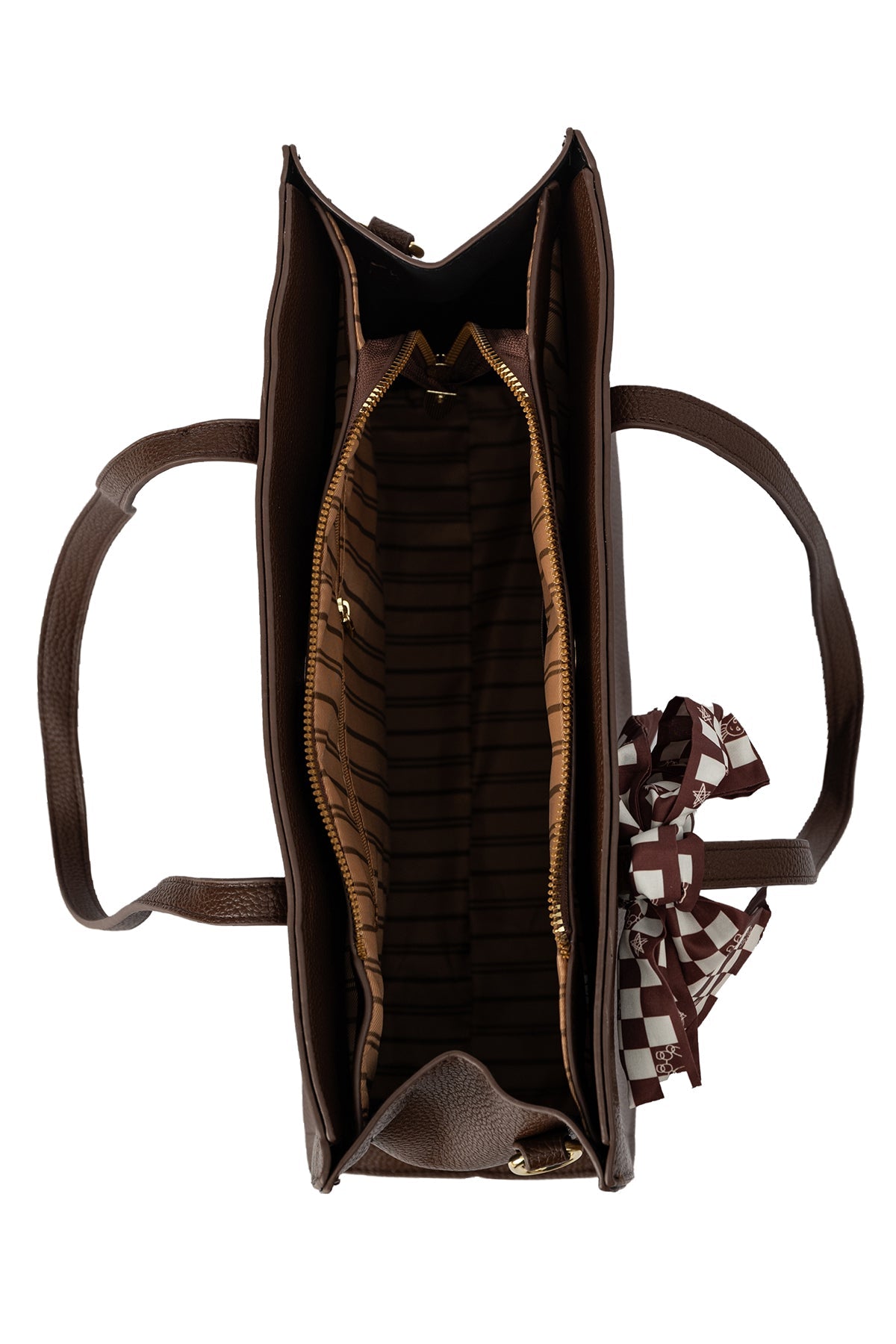 Women's Handbag Scott Cashmere Design - Chocolate Style 1