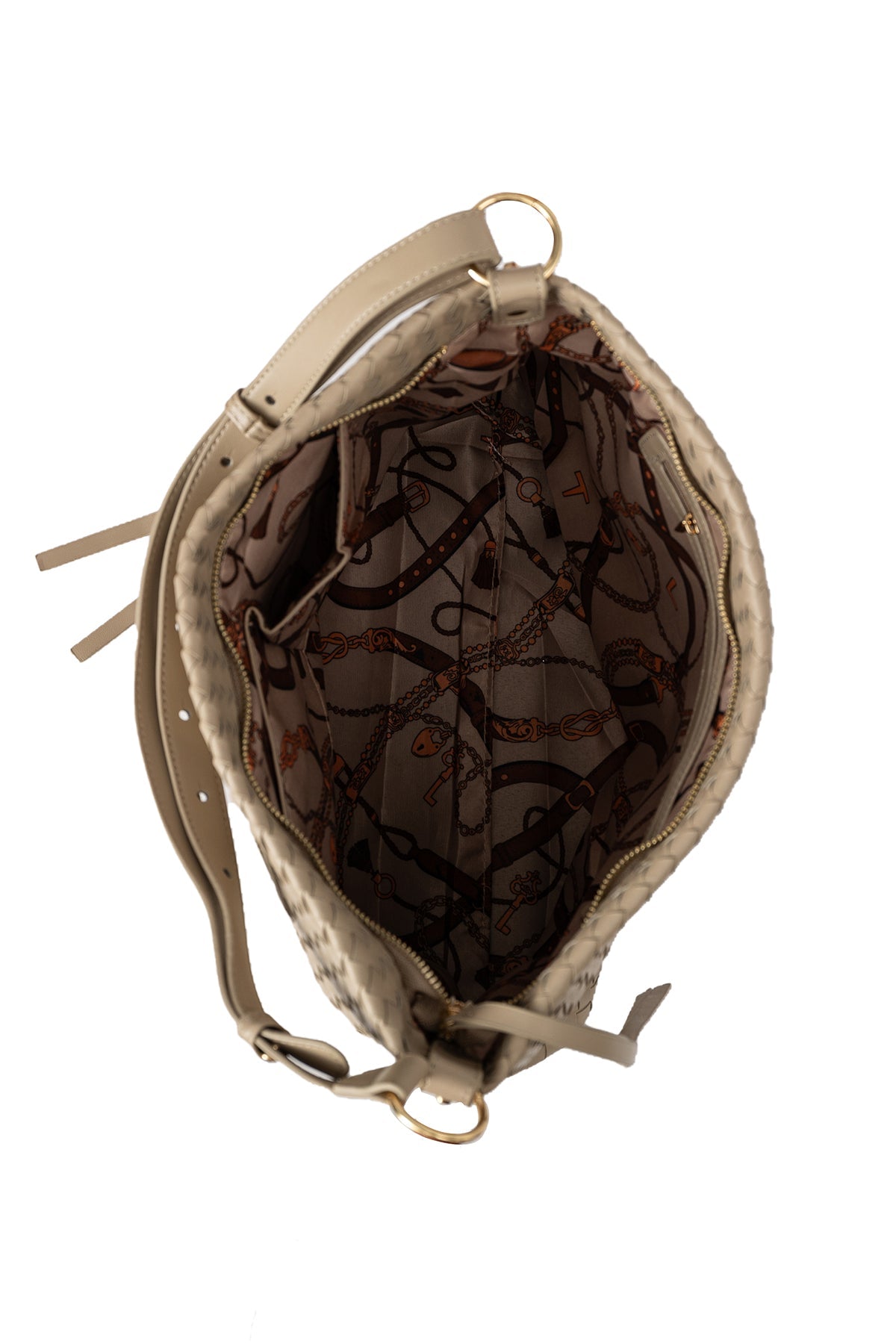 Women's Handbag Scott Cashmere Design - Beige Style 7