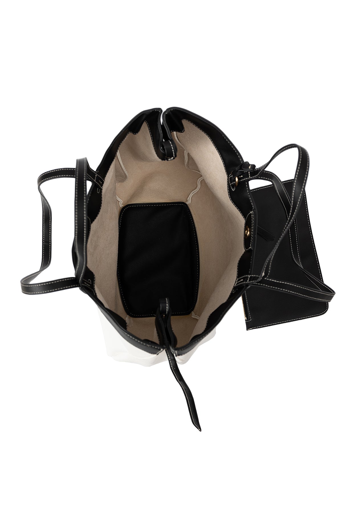 Women's Handbag Scott Cashmere Design - Black/White