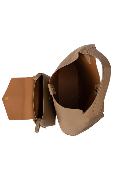 Women's Handbag Scott Cashmere Design - Brown Style 8