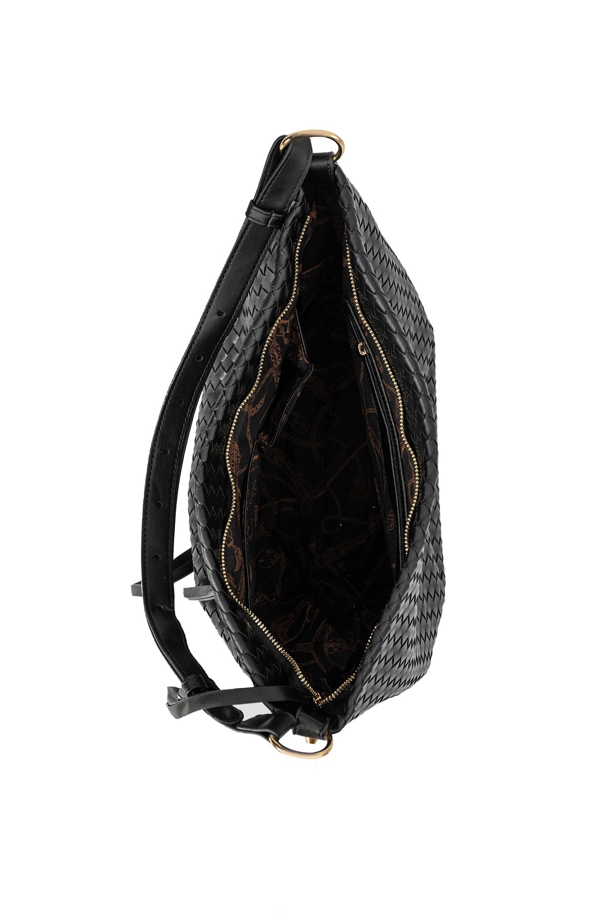 Women's Handbag Scott Cashmere Design - Black Style 19