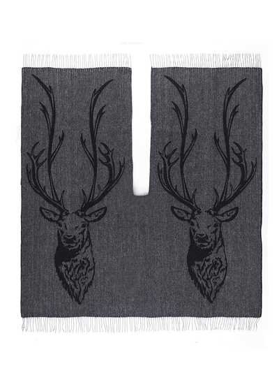 스태그 그레이 케이프 100% 퓨어 램스울