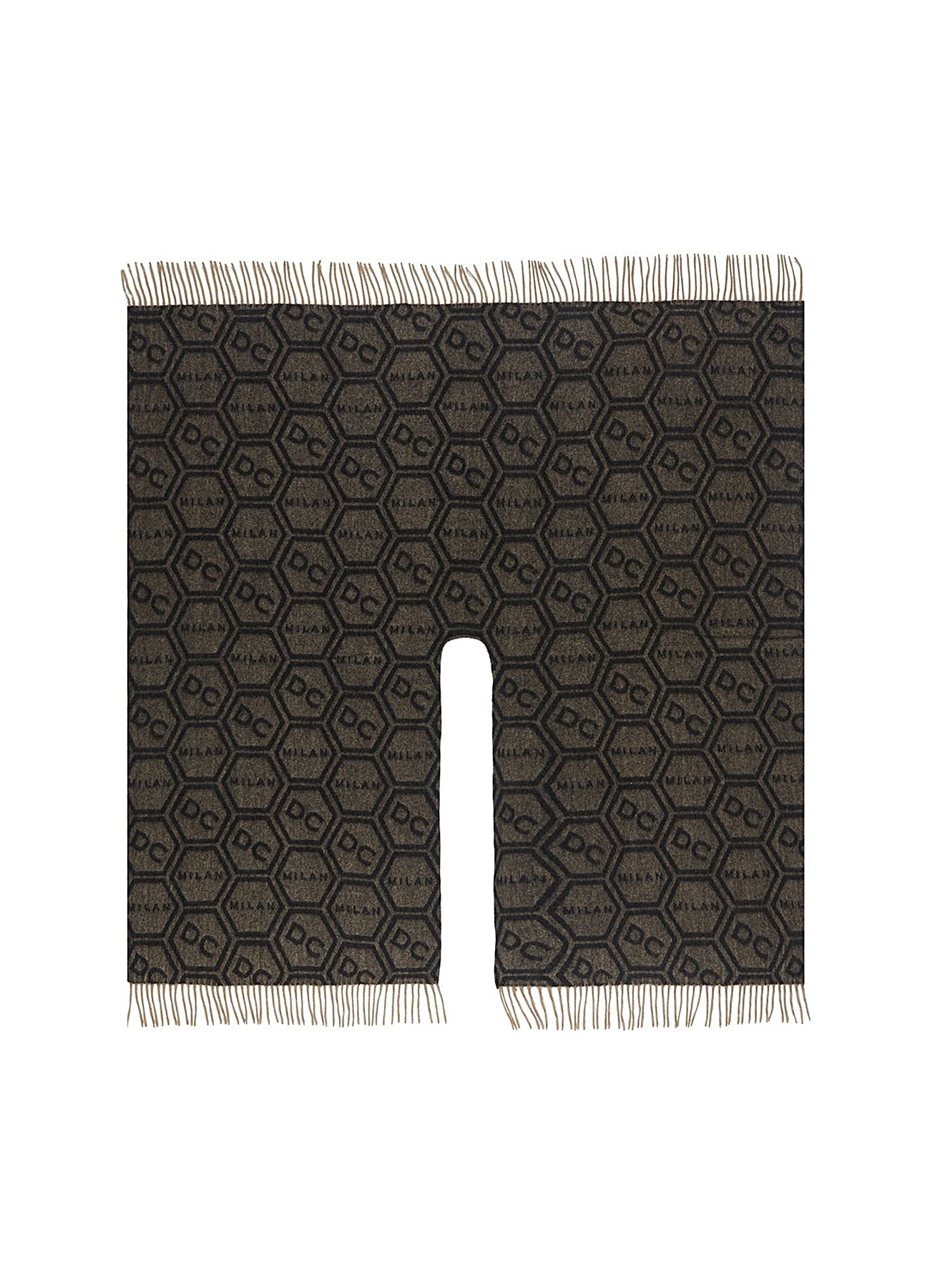 DC 모노그램 블랙 케이프 100% 퓨어 램스울