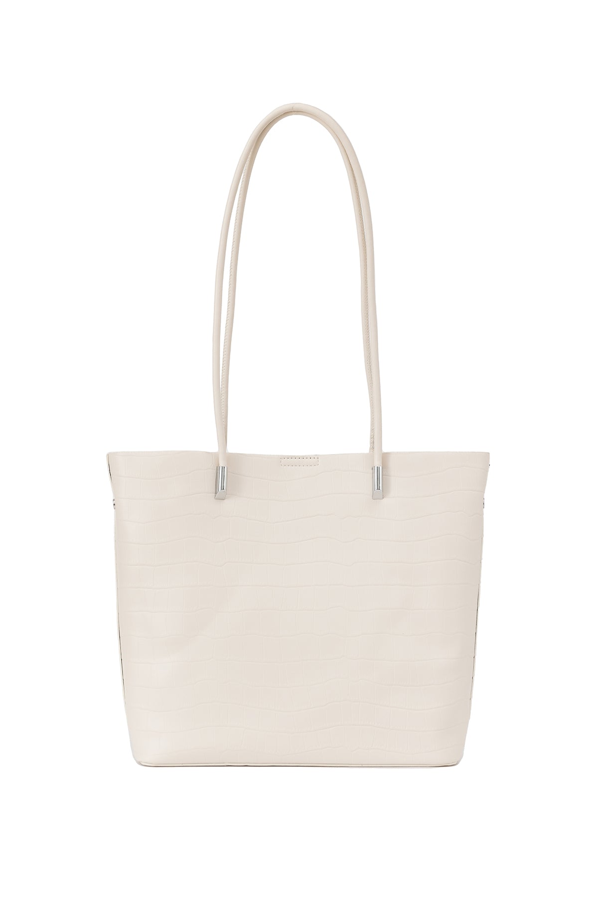 Women's Handbag Scott Cashmere Design - Croco White