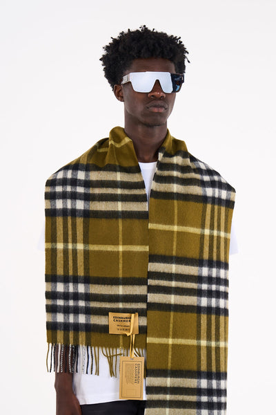 DC 클래식 그린 스카프 100% 퓨어 램스울