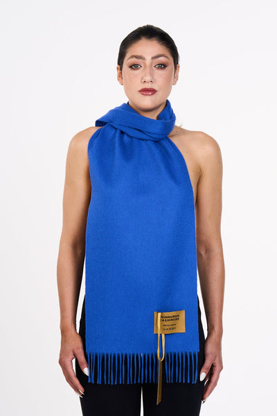 플레인 다크 블루 스카프 100% Pure Lambswool