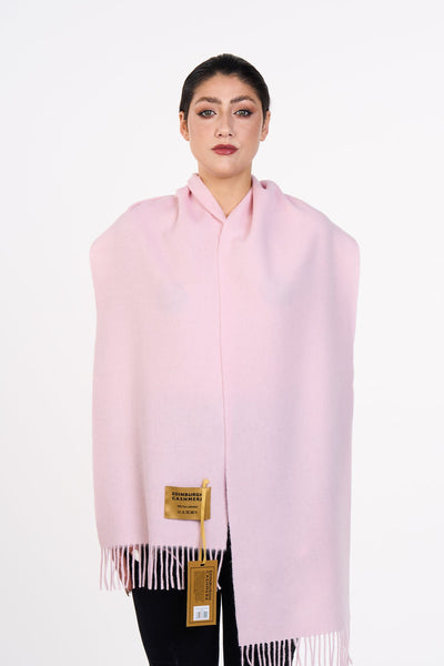 플레인 라이트 핑크 스카프 100% Pure Lambswool