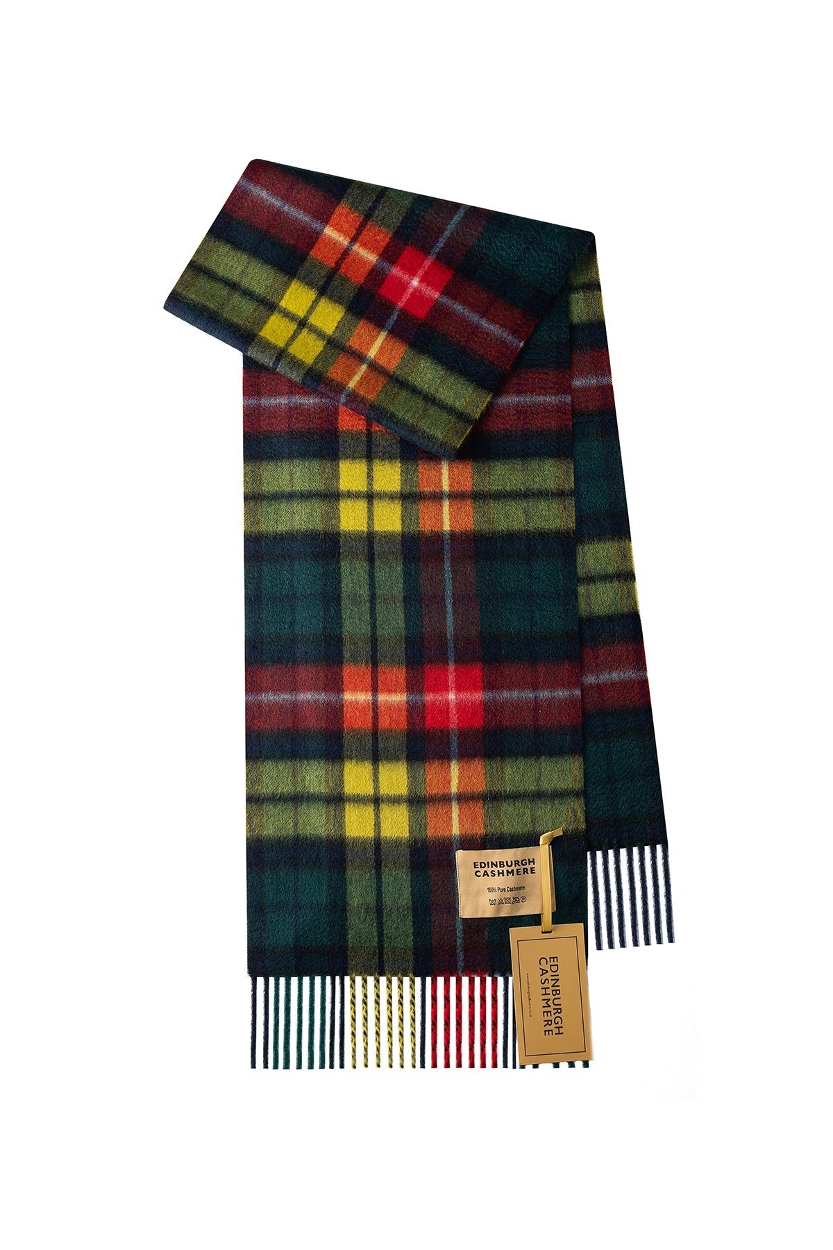 100% Pure Cashmere Children Tartan Scarf Buchanan