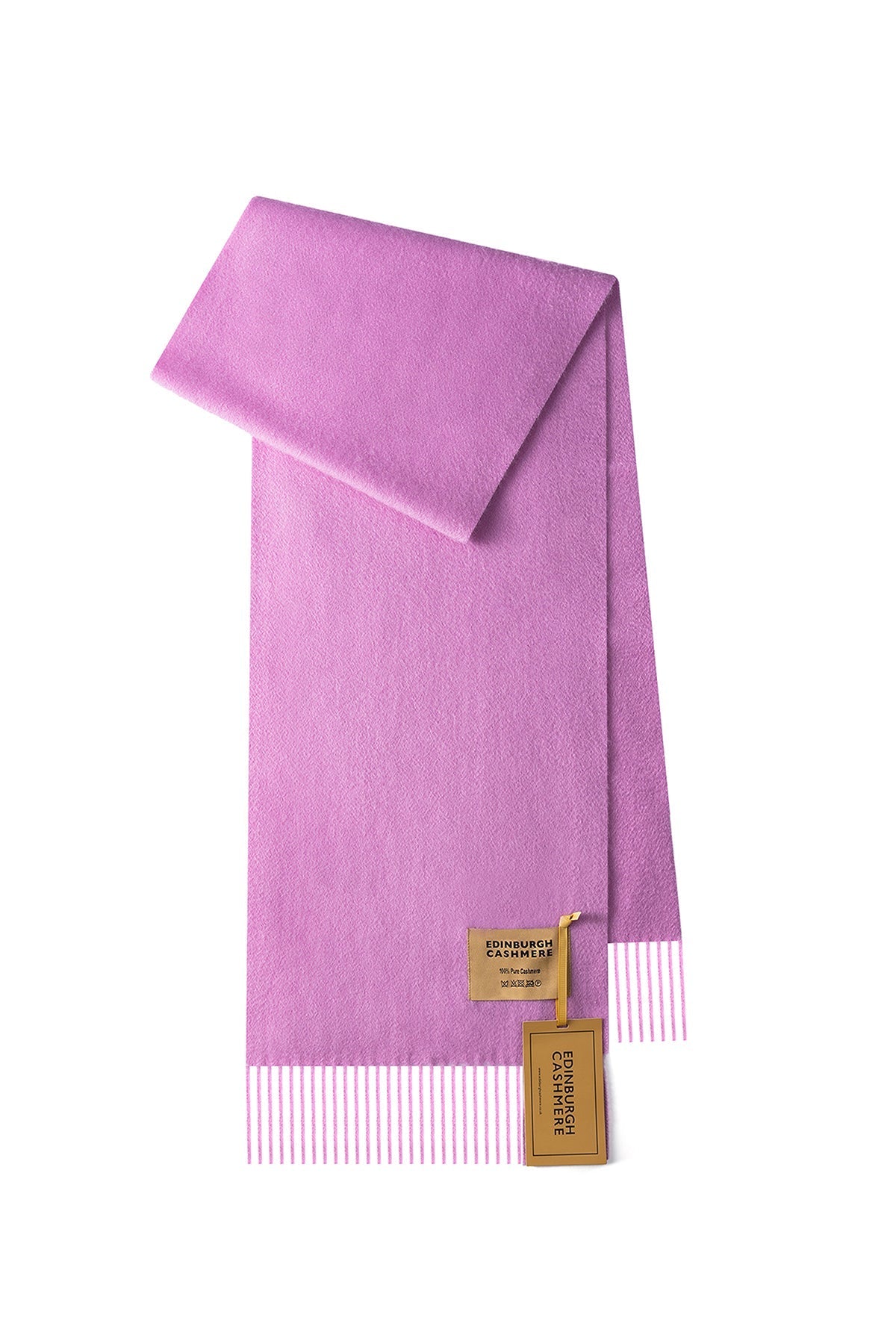 100% Pure Cashmere Children Plain Scarf Pink