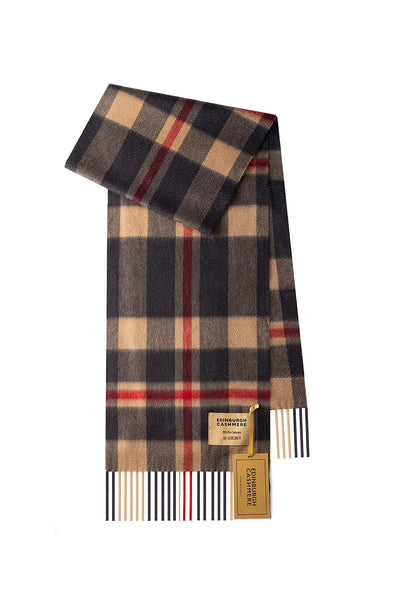 DC Scott Cashmere Scarf Camel and Black