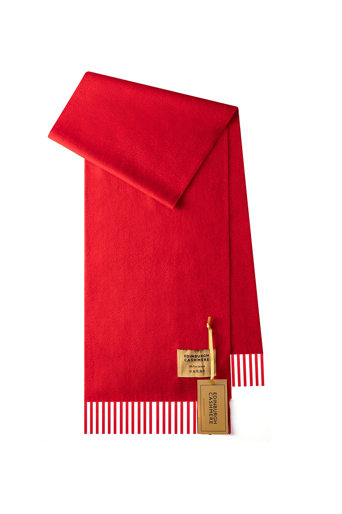 100% Pure Cashmere Children Plain Scarf Red