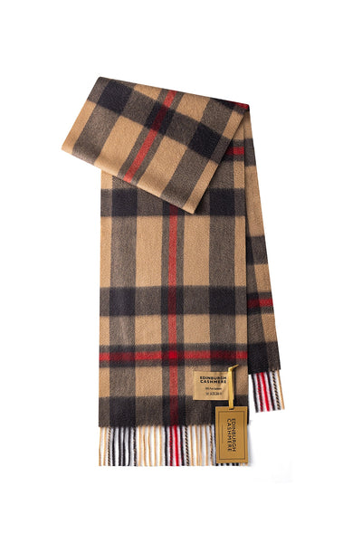 DC Scott Cashmere Scarf Camel and Brown