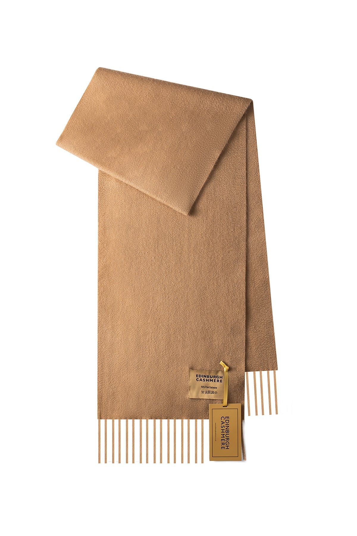 100% Pure Cashmere Children Plain Scarf Camel