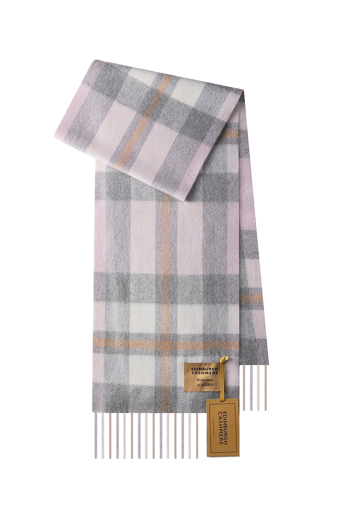 100% Pure Cashmere Children DC Scott Scarf Pink