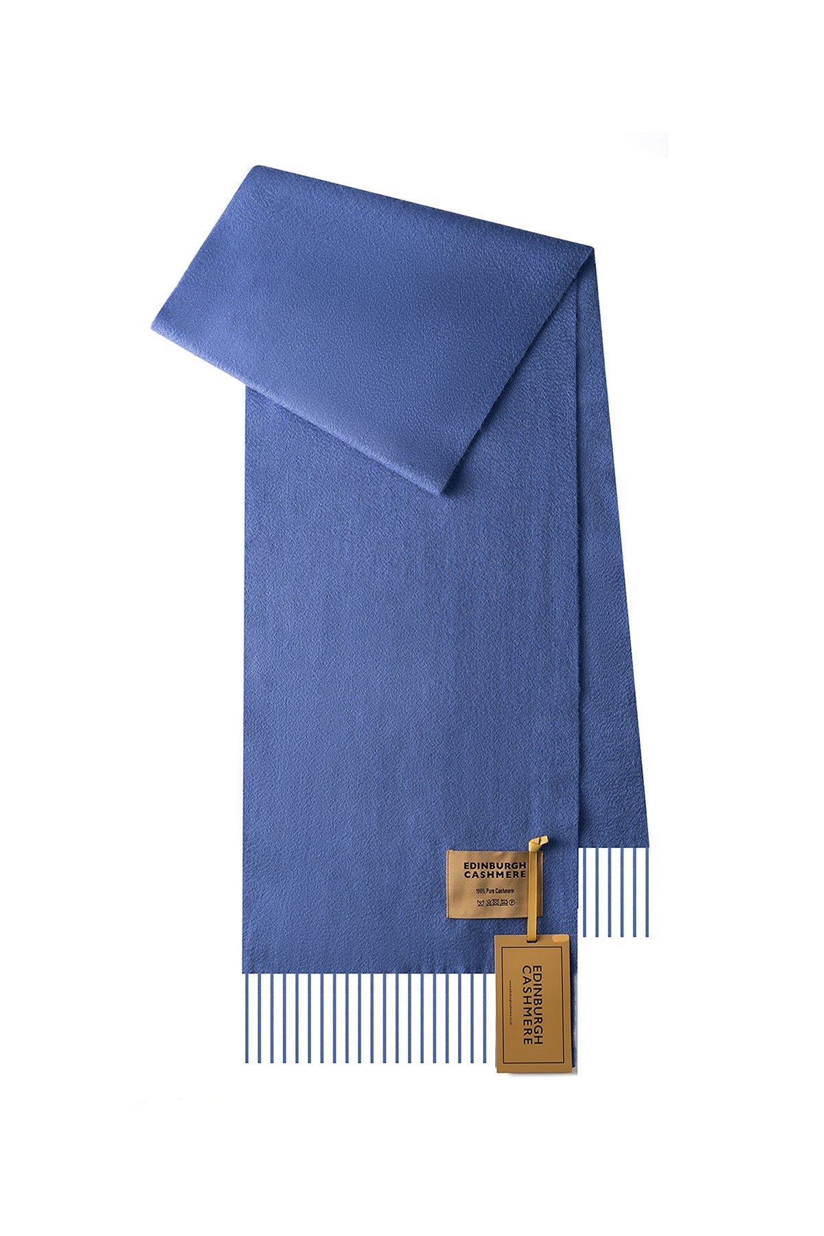 100% Pure Cashmere Children Plain Scarf Light Blue