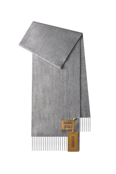 100% Pure Cashmere Children Plain Scarf Grey