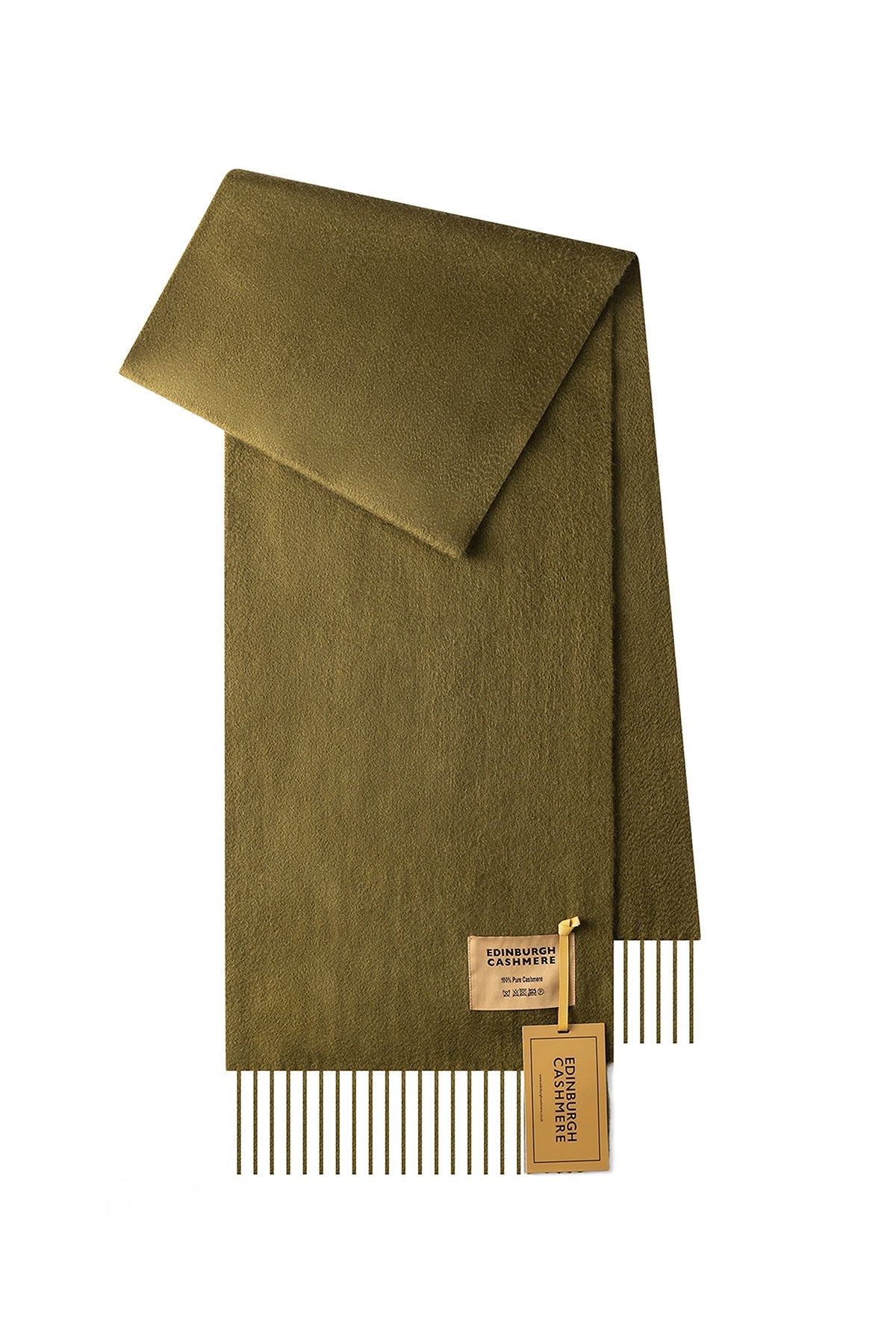 100% Pure Cashmere Children Plain Scarf Green