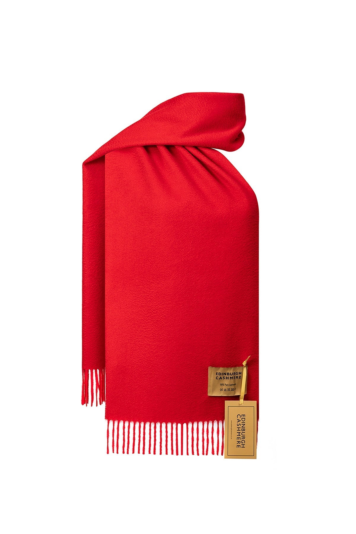 100% Pure Cashmere Children Plain Scarf Red
