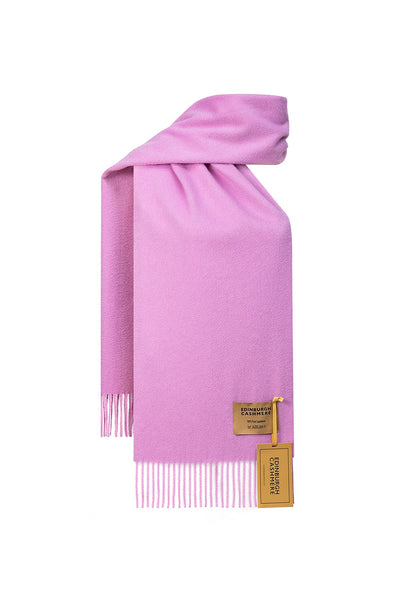 100% Pure Cashmere Children Plain Scarf Pink