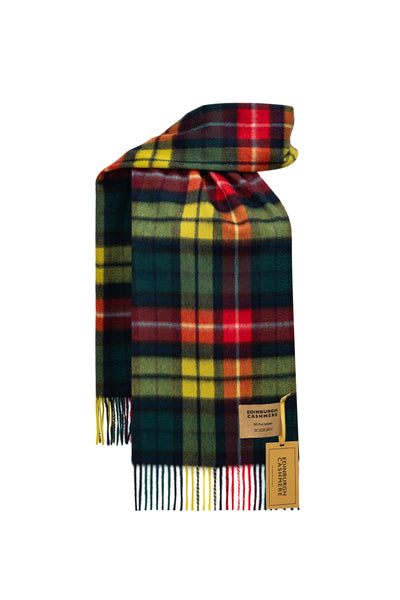 100% Pure Cashmere Children Tartan Scarf Buchanan