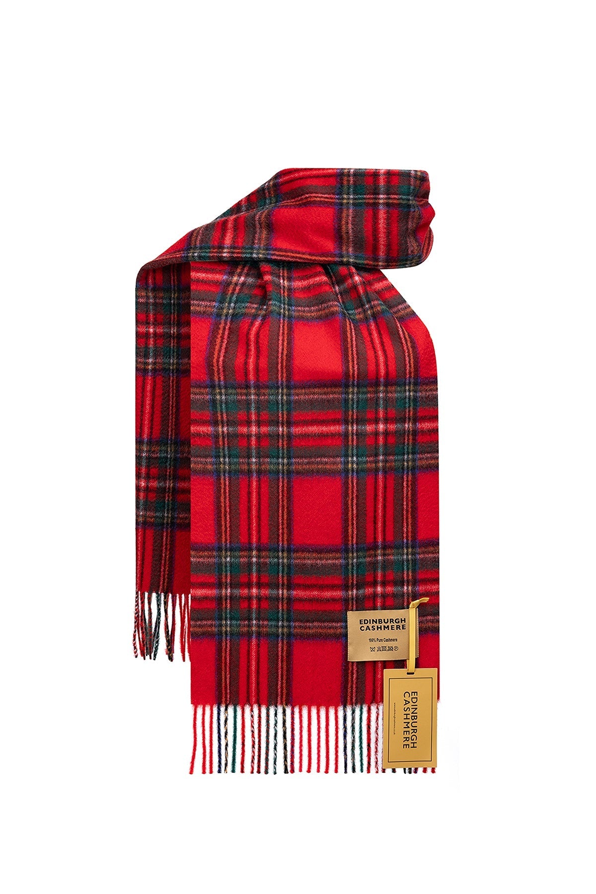 100% Pure Cashmere Children Tartan Scarf Royal Stewart
