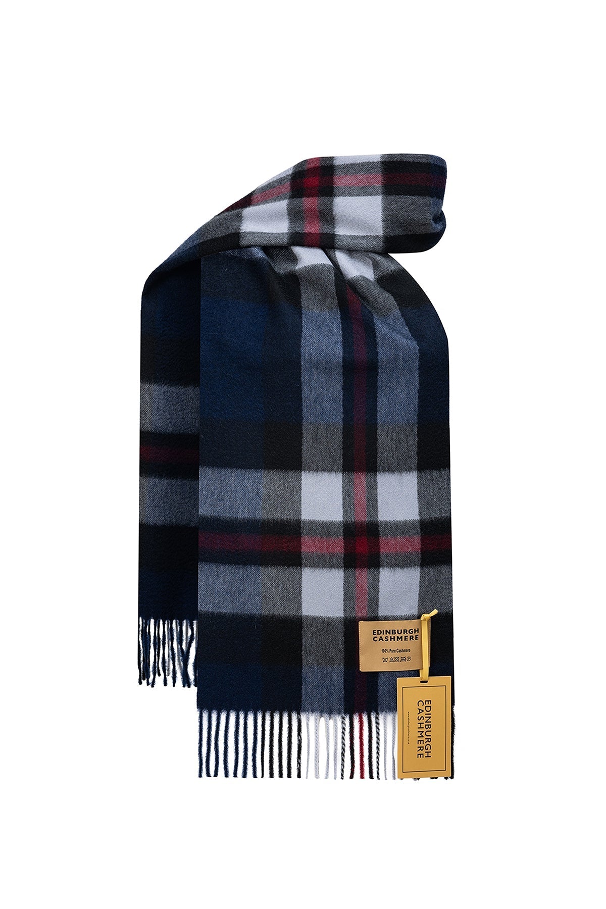 100% Pure Cashmere Children DC Scott Scarf Navy