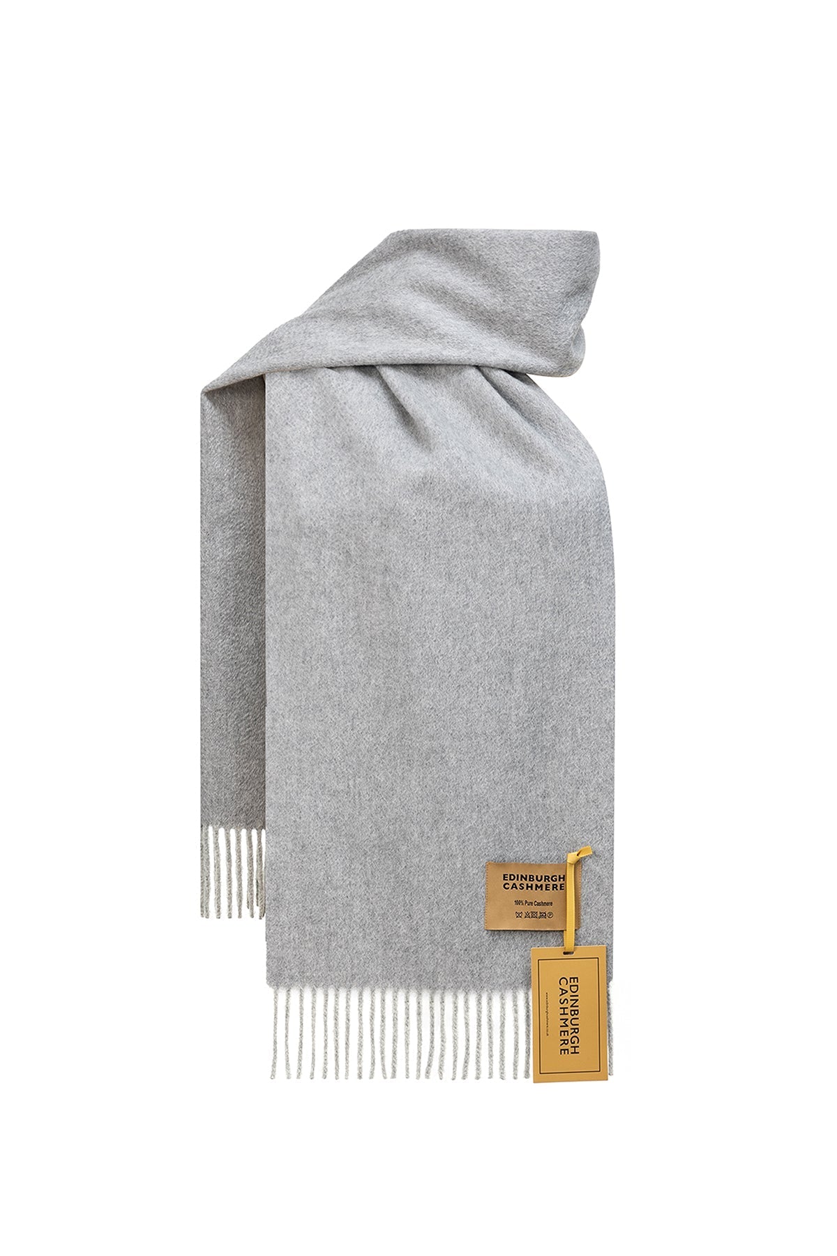 100% Pure Cashmere Children Plain Scarf Grey