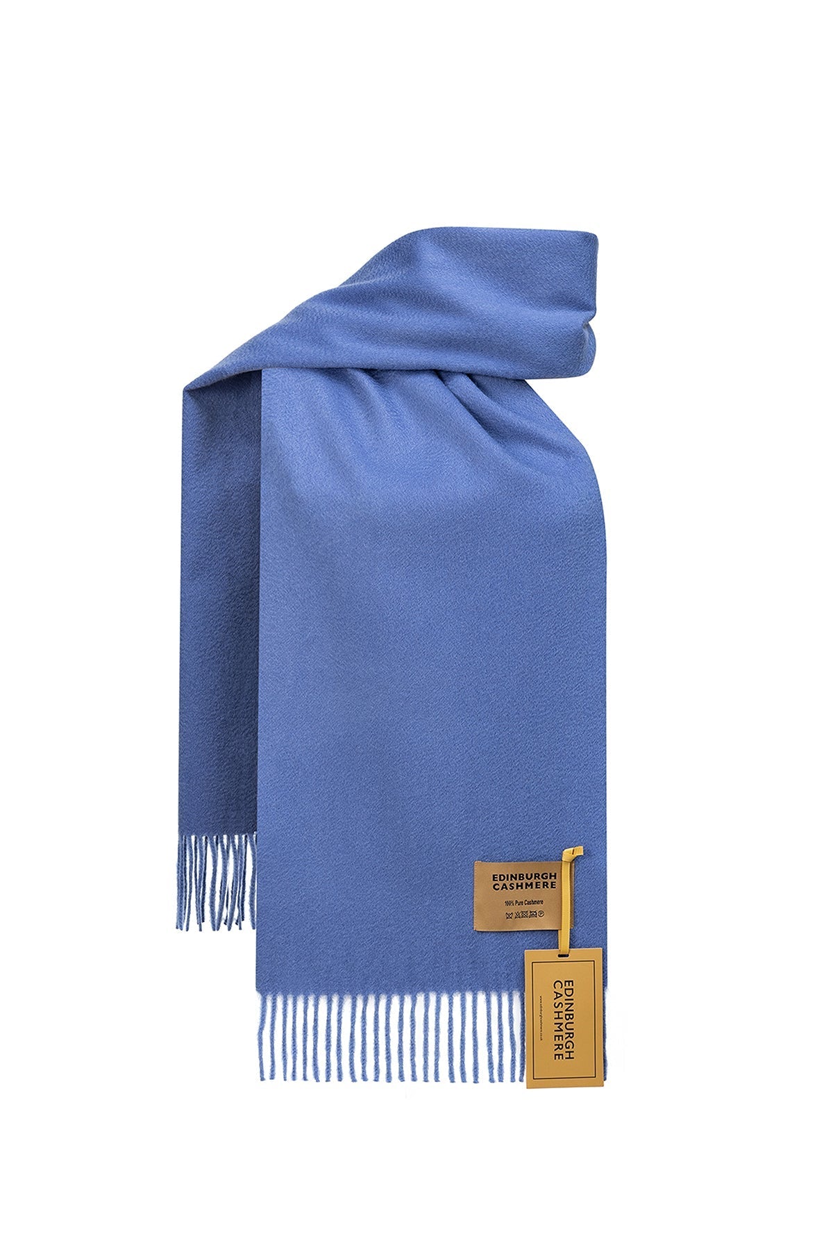 100% Pure Cashmere Children Plain Scarf Light Blue