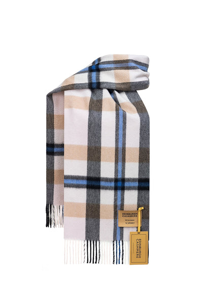 100% Pure Cashmere Children DC Scott Scarf Camel Cream