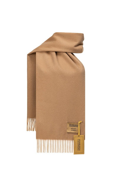 100% Pure Cashmere Children Plain Scarf Camel