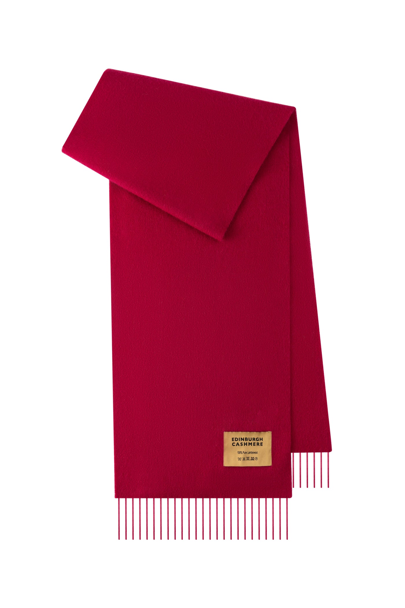 Plain Merino Wool Scarf Burgendy 2