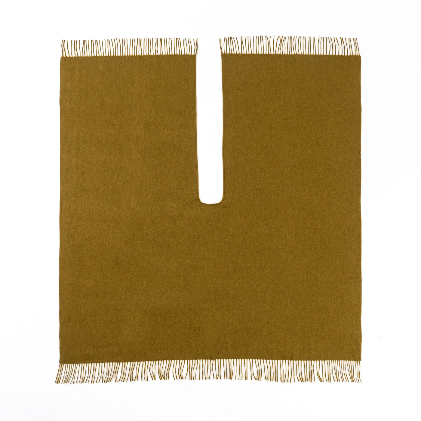 플레인 100% 퓨어 램스울 그린 케이프